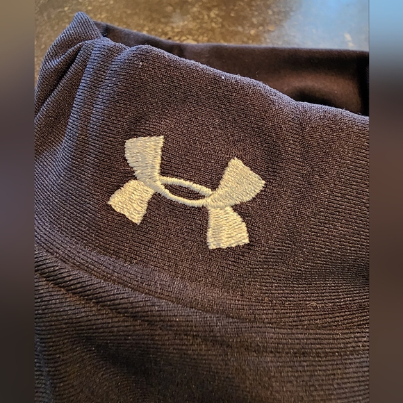 Under Armour Black Fitted Long Sleeve Top with Mandarin Collar - Picture 9 of 11